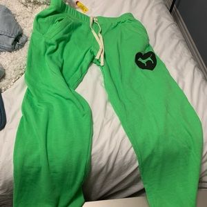 Green Pink Sweatpants